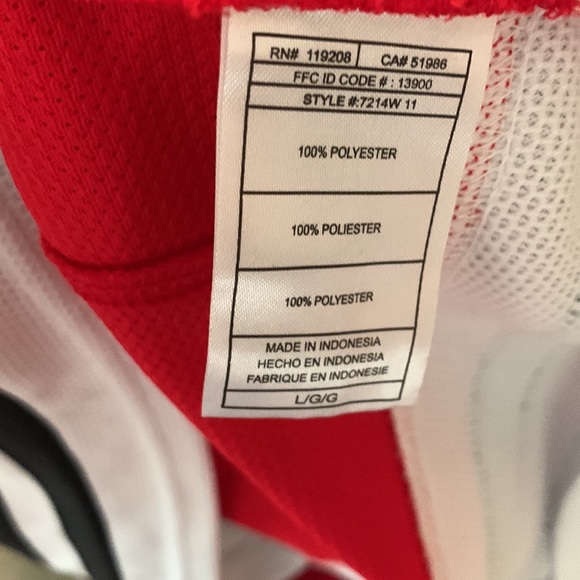 CHICAGO BLACKHAWKS team jersey vintage HULL name on back Size L NEW , Red - Picture 5 of 12